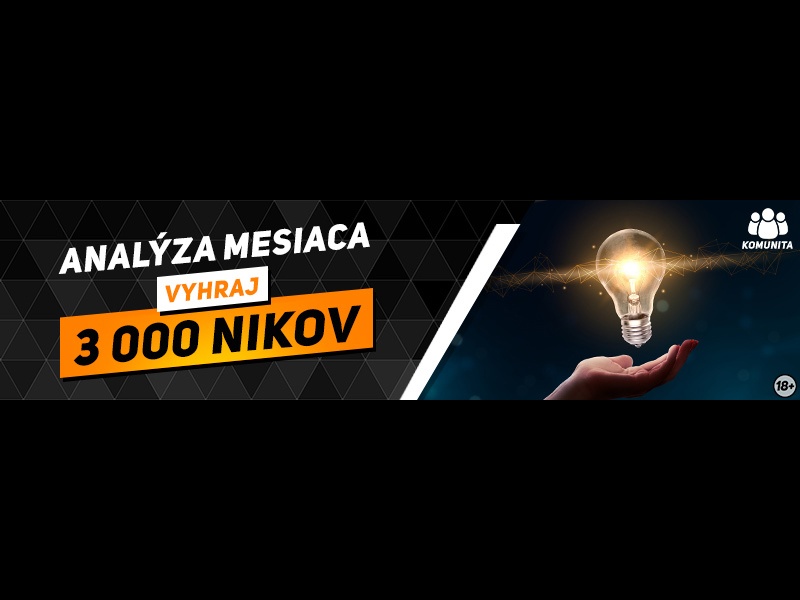 Dobrá analýza môže priniesť odmenu každý mesiac. Analýza mesiaca od Niké rozdelí medzi troch autorov 6 000 nikov
